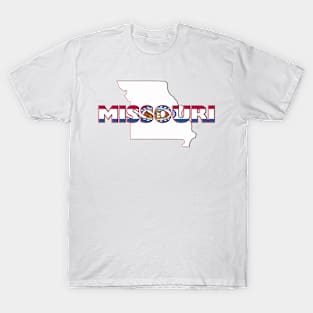 Missouri Colored State Letters T-Shirt